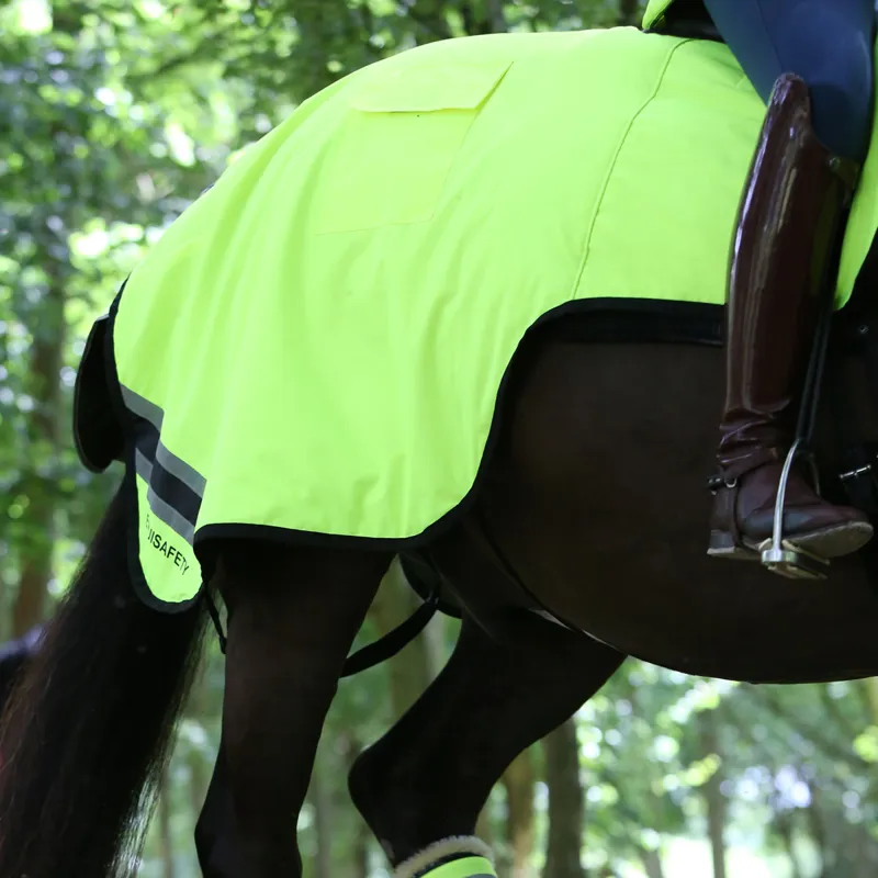 Equisafety Reflective Waterproof Wraparound Rug - Yellow - Pony Size-5