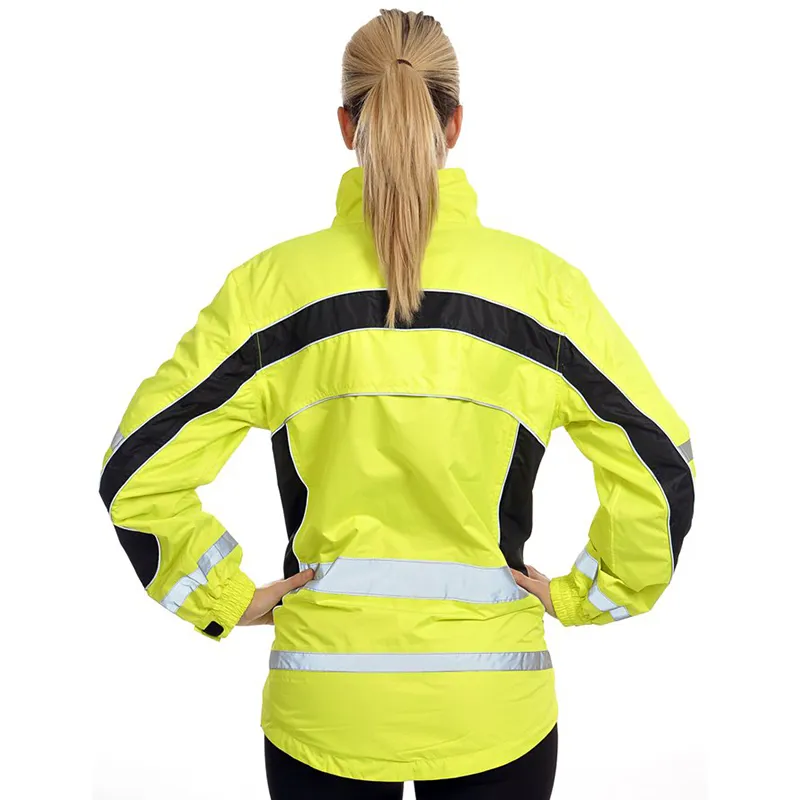 Equisafety Reflective Lightweight Adults Jacket - Yellow-2