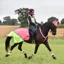 Equisafety Charlotte Dujardin Waterproof Quarter Sheet - Pink/Yellow