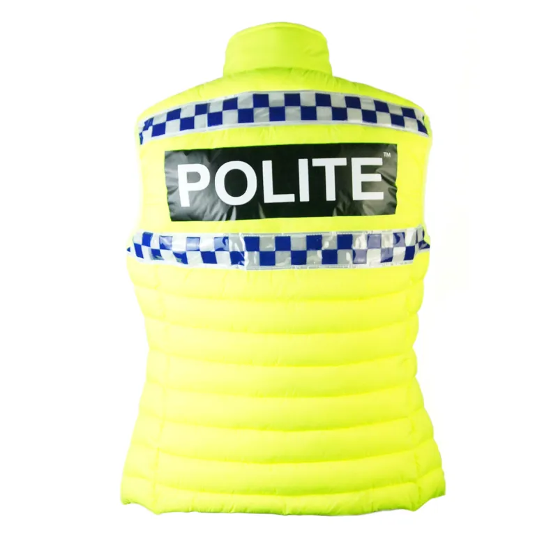 Equisafety Polite Ladies Quilted Gilet - Fluorescent Yellow-1