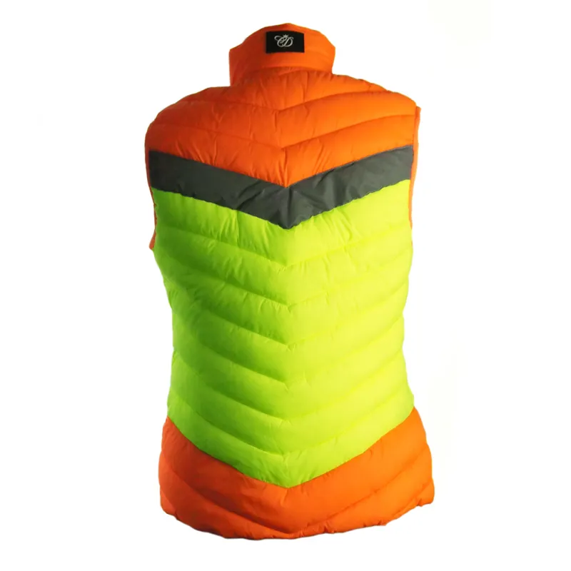 Equisafety CD Junior Riding Gilet - Yellow/Orange-2