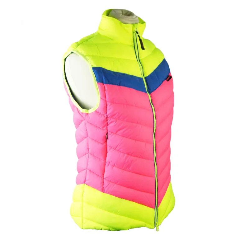Equisafety CD Junior Riding Gilet - Pink/Yellow