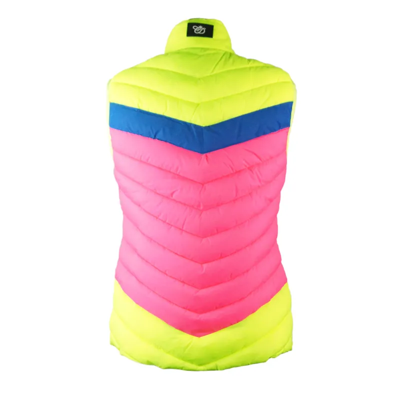 Equisafety CD Junior Riding Gilet - Pink/Yellow-1