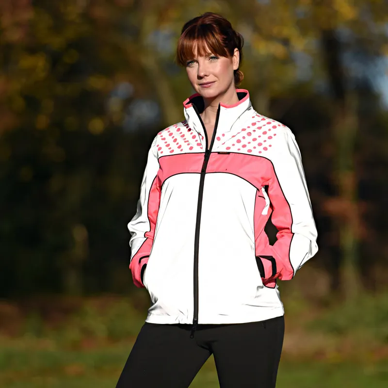 Equisafety CD Fluorescent Mercury Adult Jacket - Pink-5