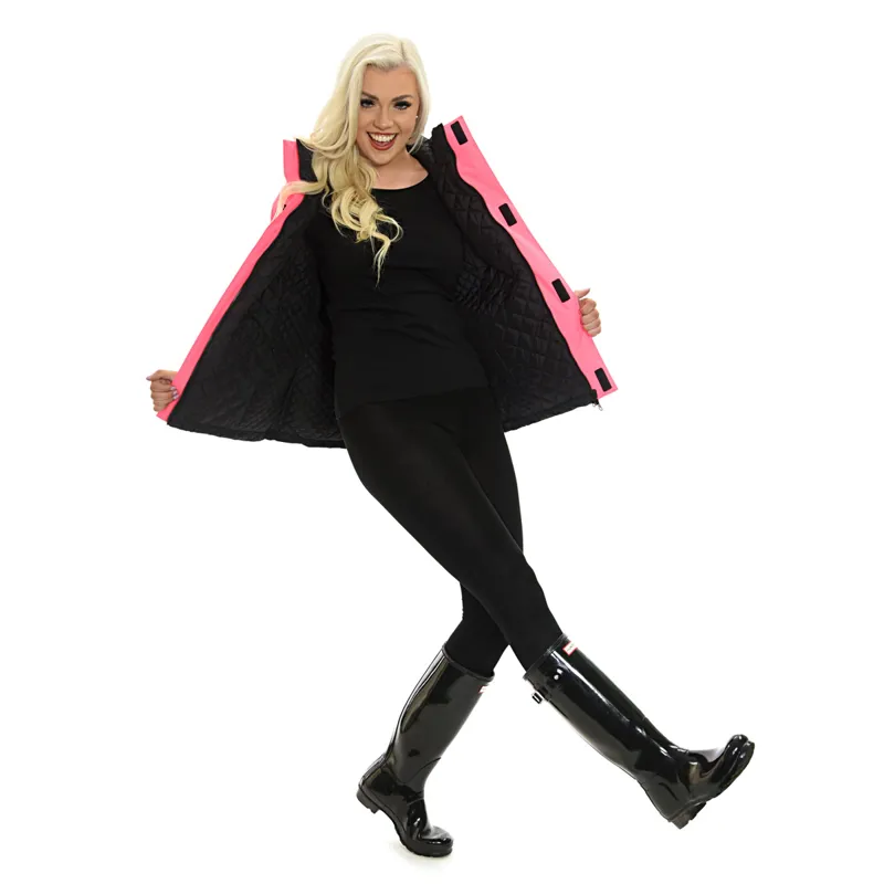 Equisafety Inverno Reflective Reversible Adults Jacket - Pink-7