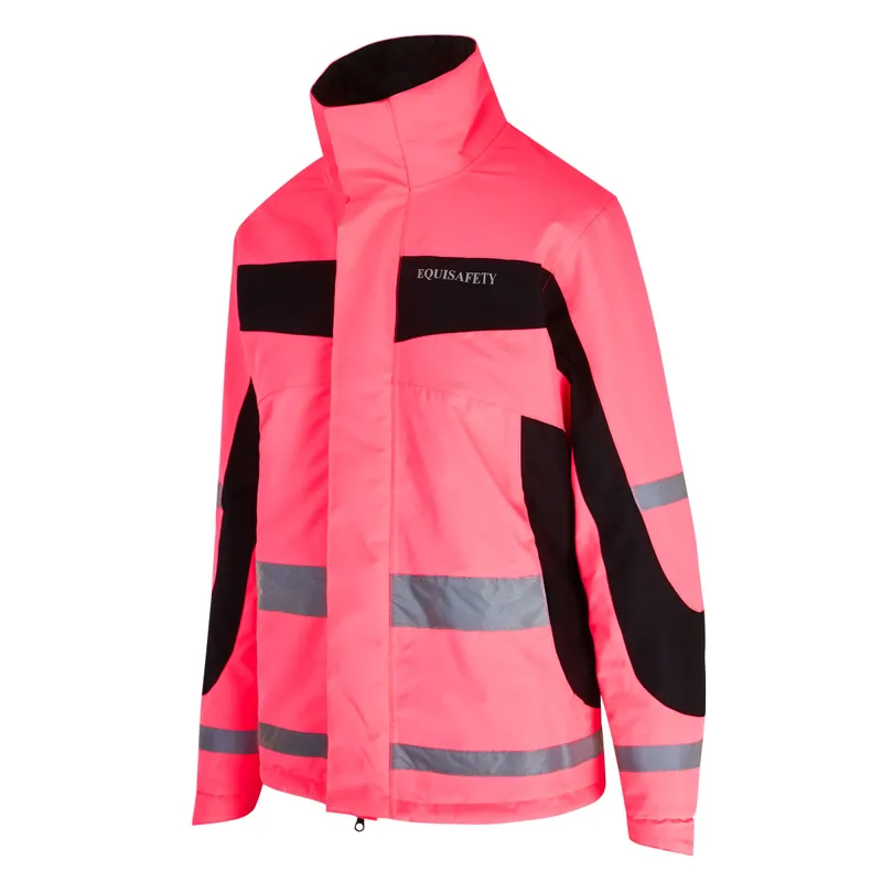 Equisafety Inverno Reflective Reversible Adults Jacket - Pink-1