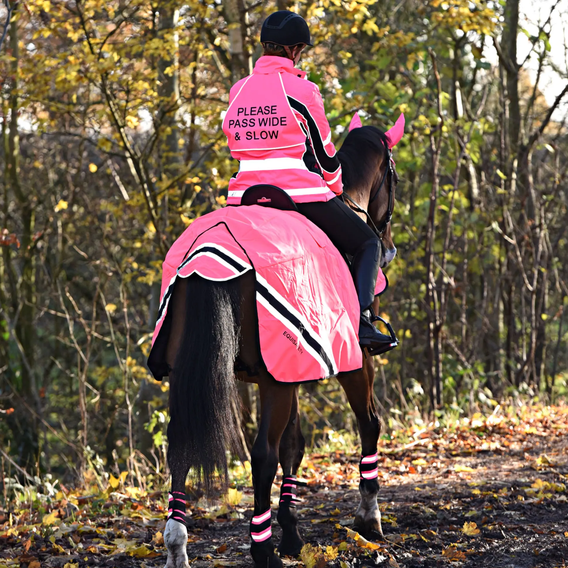 Equisafety Inverno Reflective Reversible Adults Jacket Pink