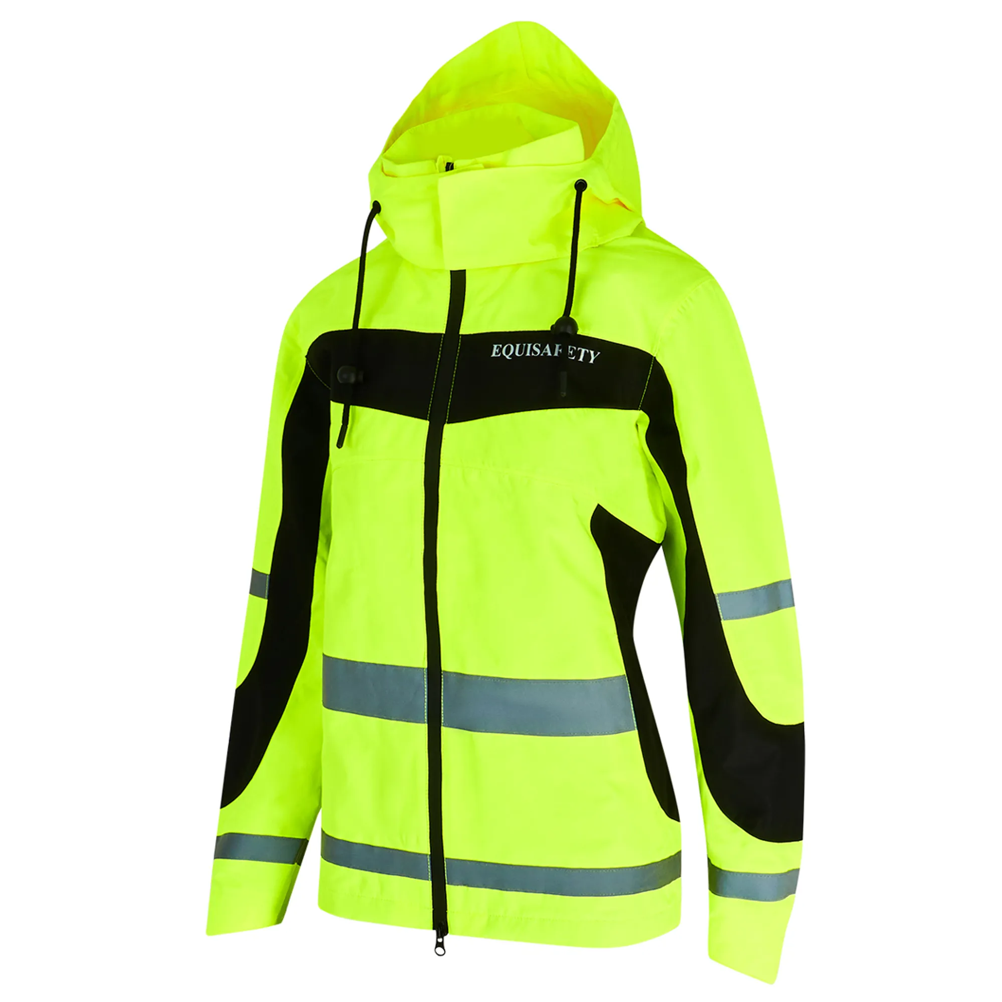 Equisafety Lightweight Waterproof Hi-Vis Adults Jacket Yellow
