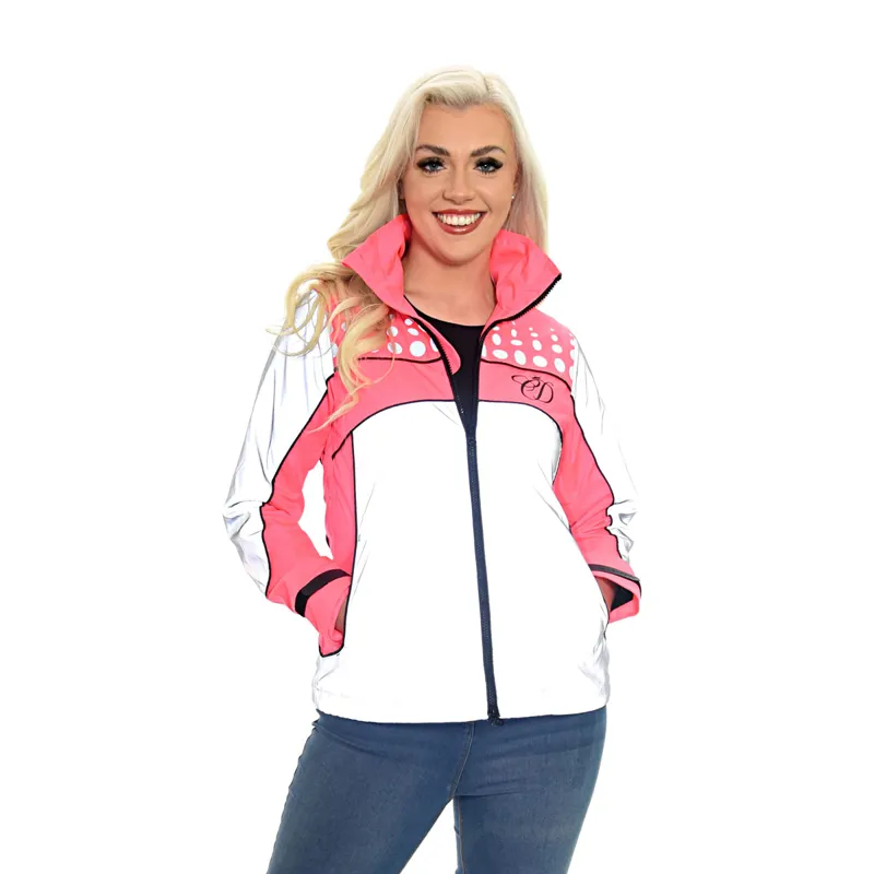Equisafety CD Fluorescent Mercury Adult Jacket - Pink-2