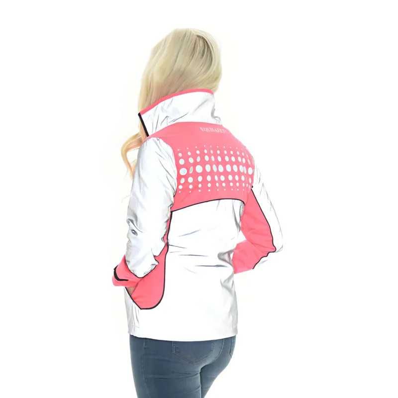 Equisafety CD Fluorescent Mercury Adult Jacket - Pink-3
