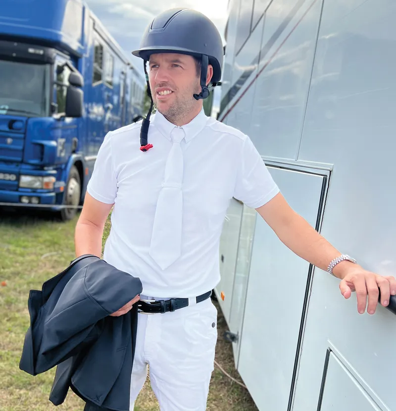 Equetech Elite Cool Mens Show Shirt - White-5