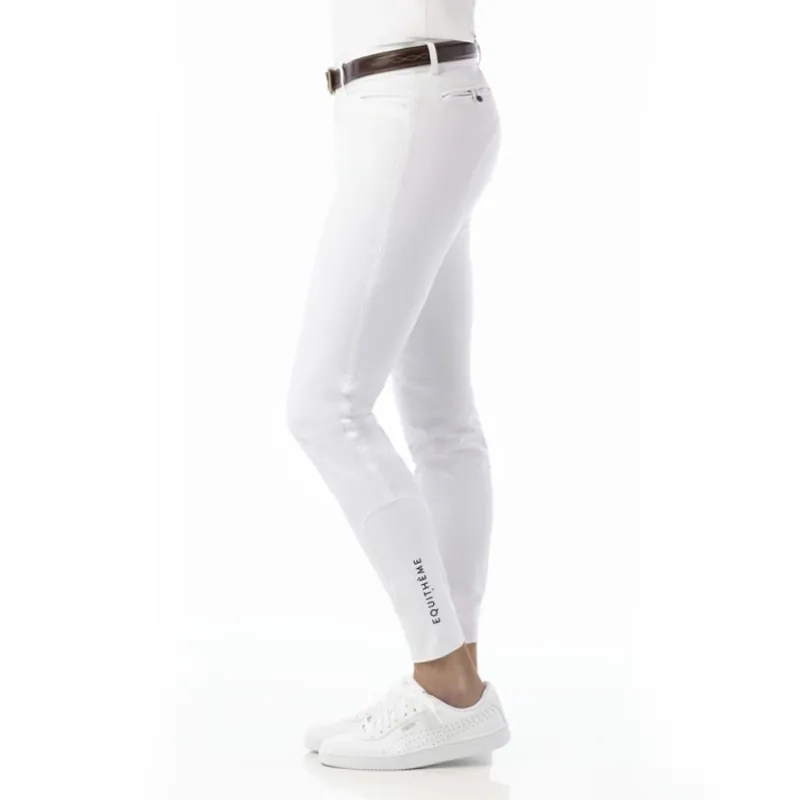 Equi-Theme Georg Knee Grip Mens Competition Breeches - White