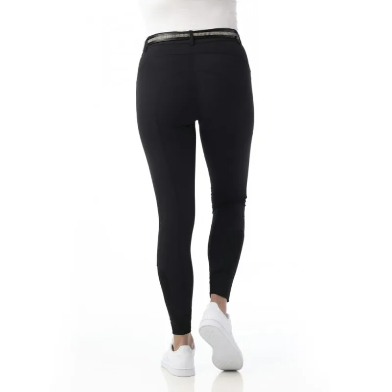 Equi-Theme Gizel Knee Grip Ladies Breeches - Black-1