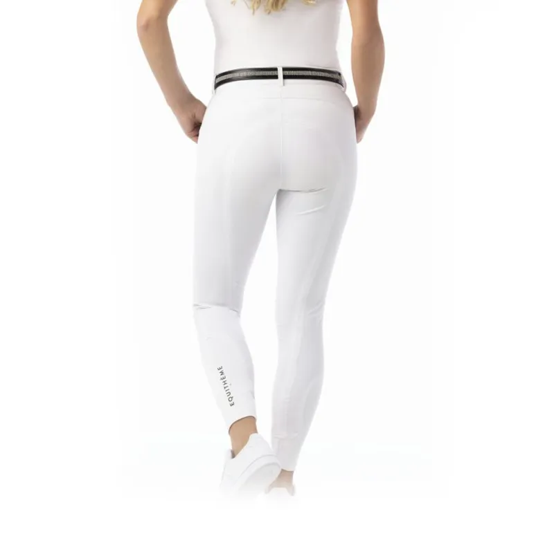 Equi-Theme Gizel Knee Grip Ladies Competition Breeches - White - UK14-1