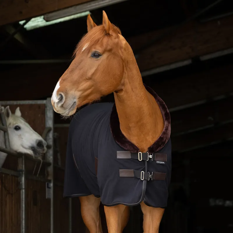 Equi-Theme Teddy Polar Fleece Rug - Black