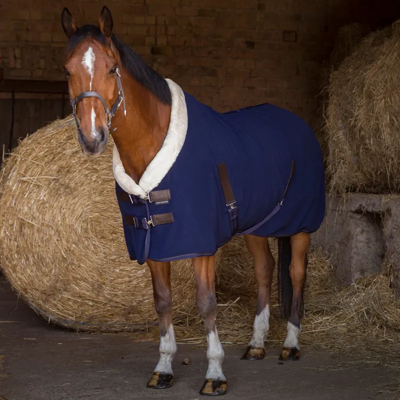 Equi-Theme Teddy Polar Fleece Rug - Navy