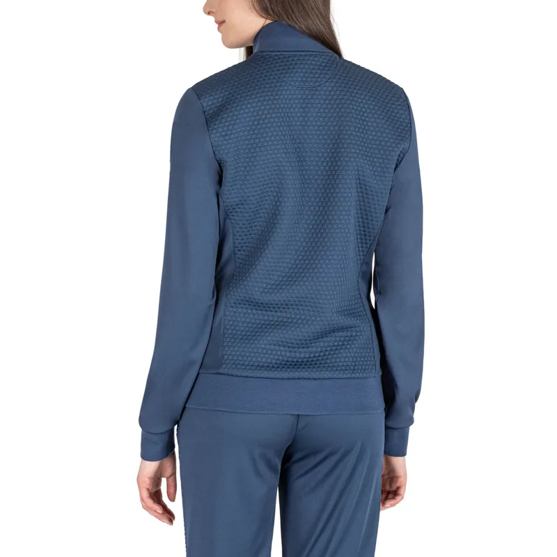 Equiline Elaste Full Zip Ladies Sweater - Diplomatic Blue-1