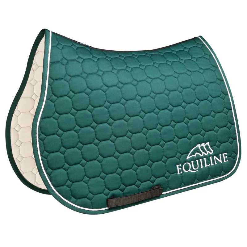 Equiline Outline Saddlecloth - Bottle Green