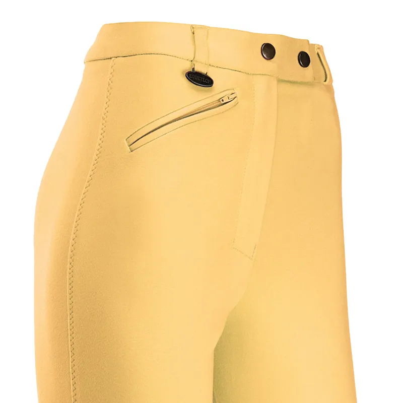 Equetech Prima Knee Patch Junior Jodhpurs - Canary