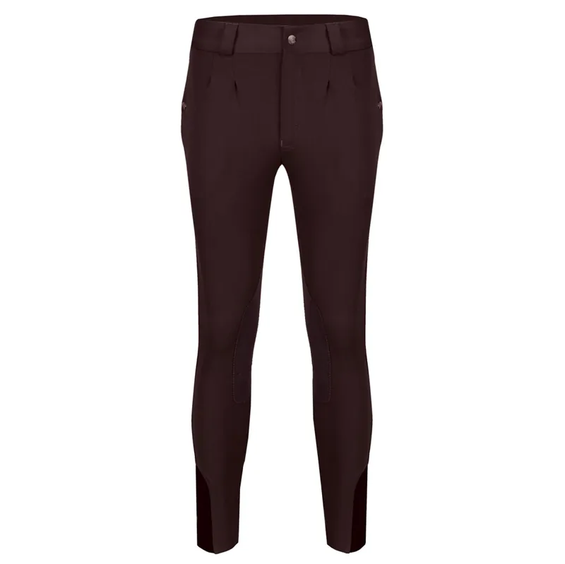 Equetech Kingham Knee Patch Mens Breeches - Walnut