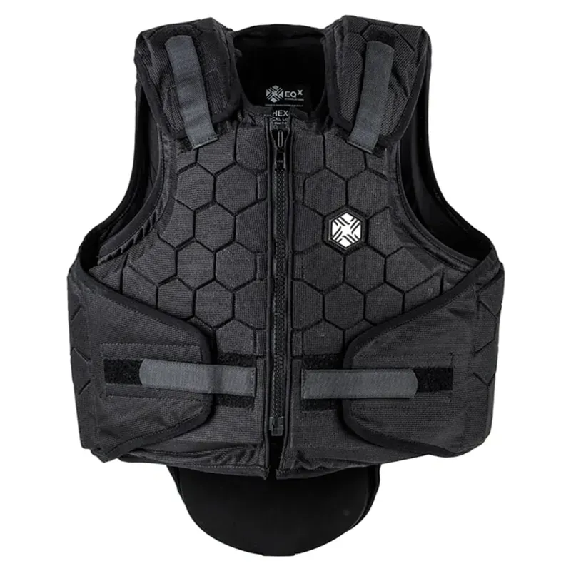 Charles Owen EQx Hexa Junior Body Protector - Black
