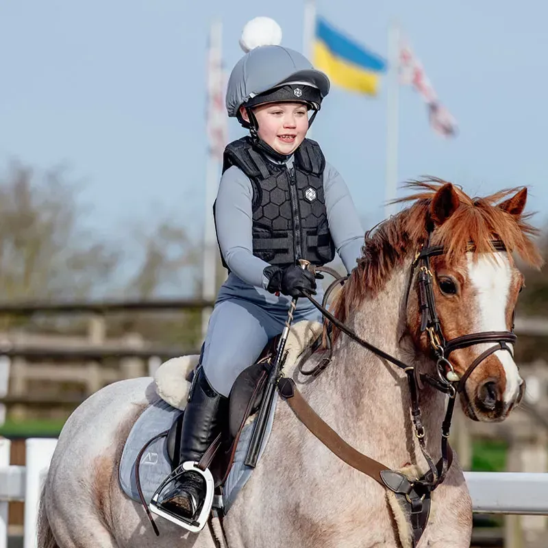 Charles Owen EQx Hexa Junior Body Protector - Black-1