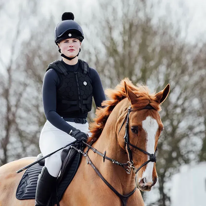 Charles Owen EQx Hexa Junior Body Protector - Black-4