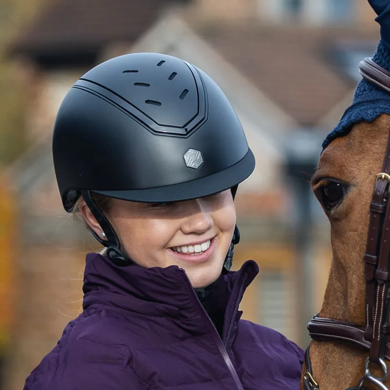 Charles Owen EQx Kylo Riding Hat - Black Matte/Black Gloss-5