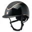 EQX Kylo Sparkly Riding Hat - Black Gloss/Rose Gold