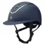 EQX Kylo Wide Peak Riding Hat - Navy Matt/Pewter