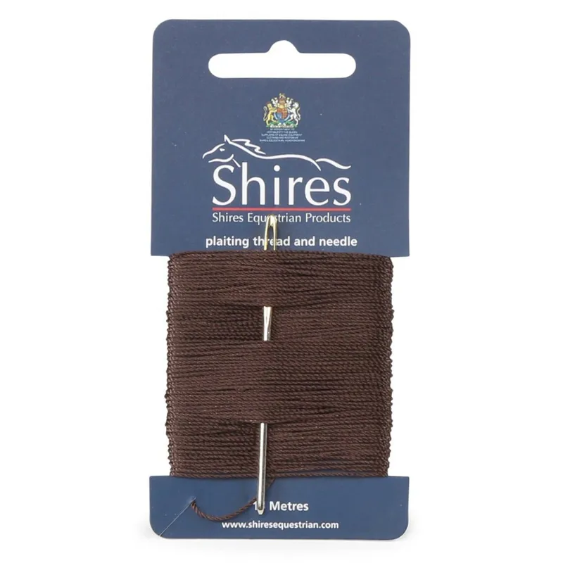 Shires EZI-GROOM Plaiting Thread Card - Brown
