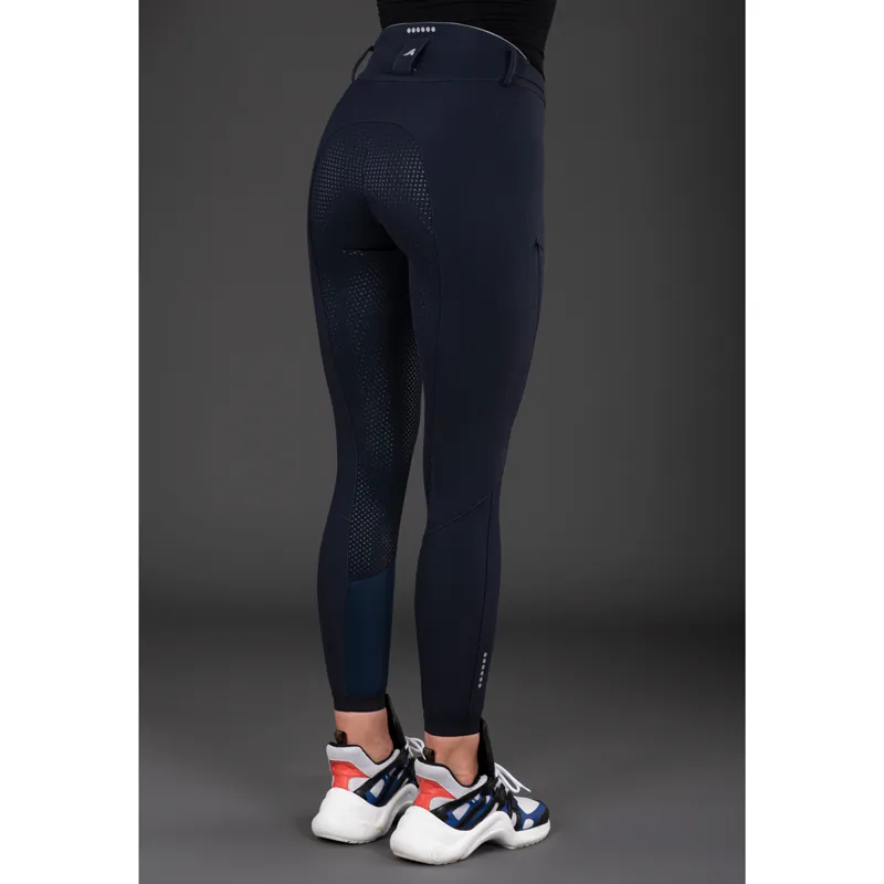 Euro-Star Equitation Queen Full Grip Ladies Breeches - Navy-3
