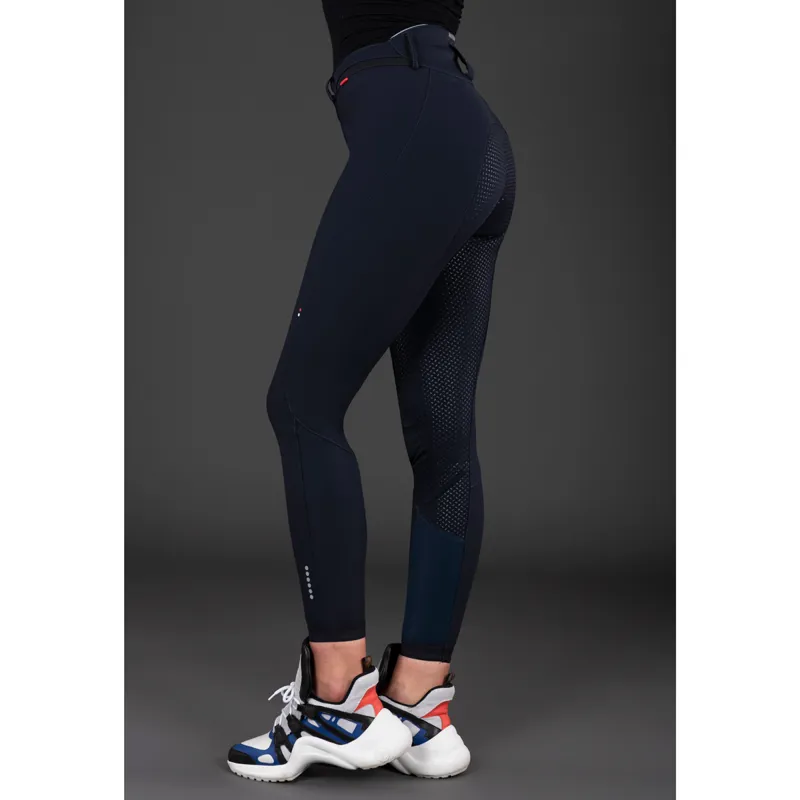 Euro-Star Equitation Queen Full Grip Ladies Breeches - Navy-4