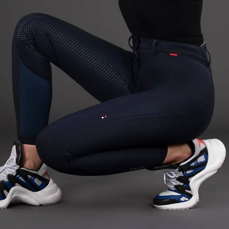 Euro-Star Equitation Queen Full Grip Ladies Breeches - Navy-2