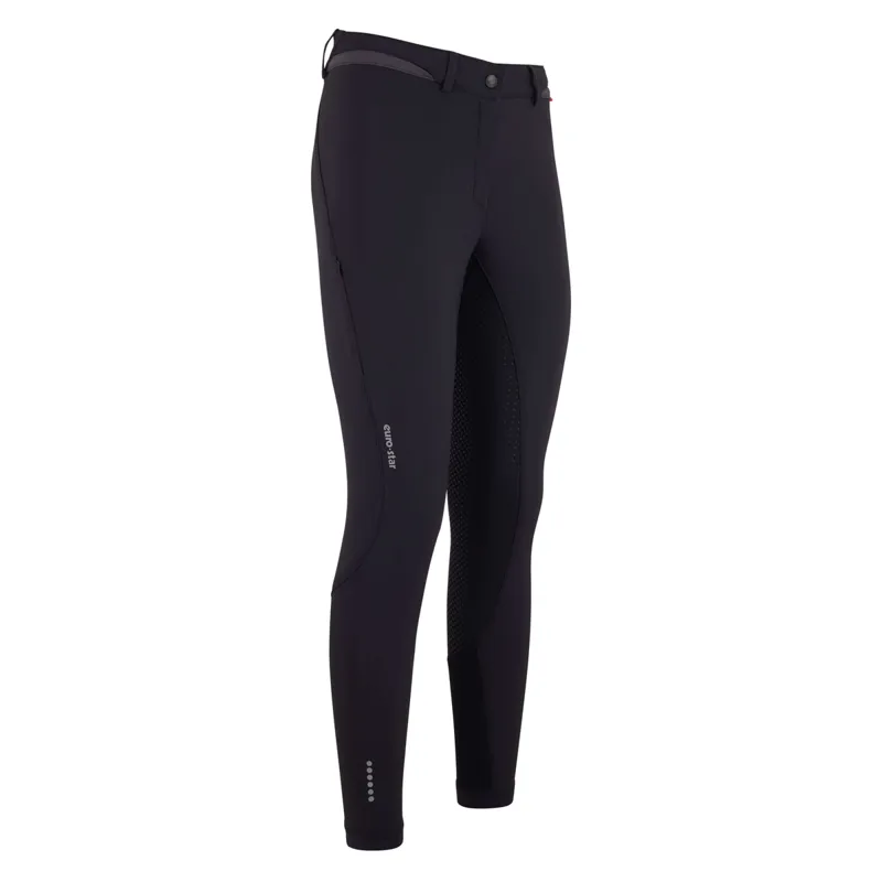 Euro-Star Equitation Queen Full Grip Ladies Breeches - Black