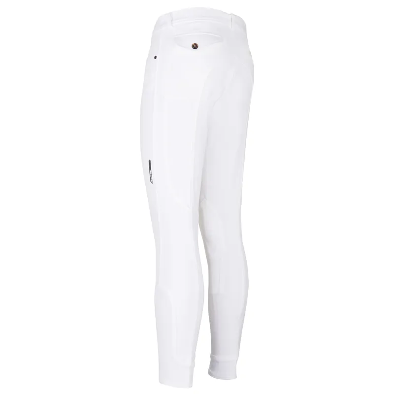 Euro-Star Camillo Knee Patch Mens Competition Breeches - White-1