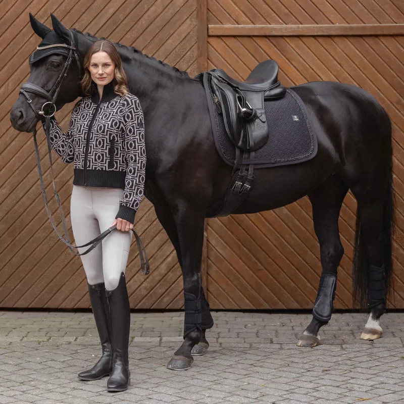 Eskadron Heritage ProSoft Jewel Dressage Saddlecloth - Black-2