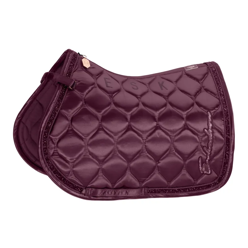 Eskadron Heritage Satin Jewel Saddlecloth -  Cassis