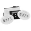 Eskadron QUICK-PIN Competition Number Set - White/Silver