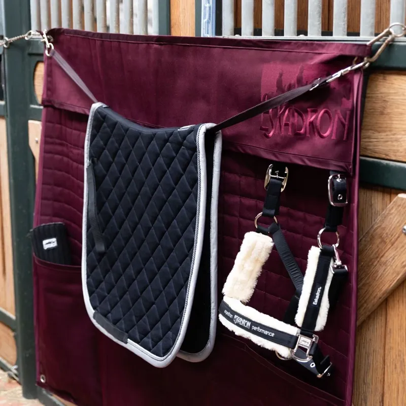 Eskadron Half Stable Quilted Curtain - Blackberry-1