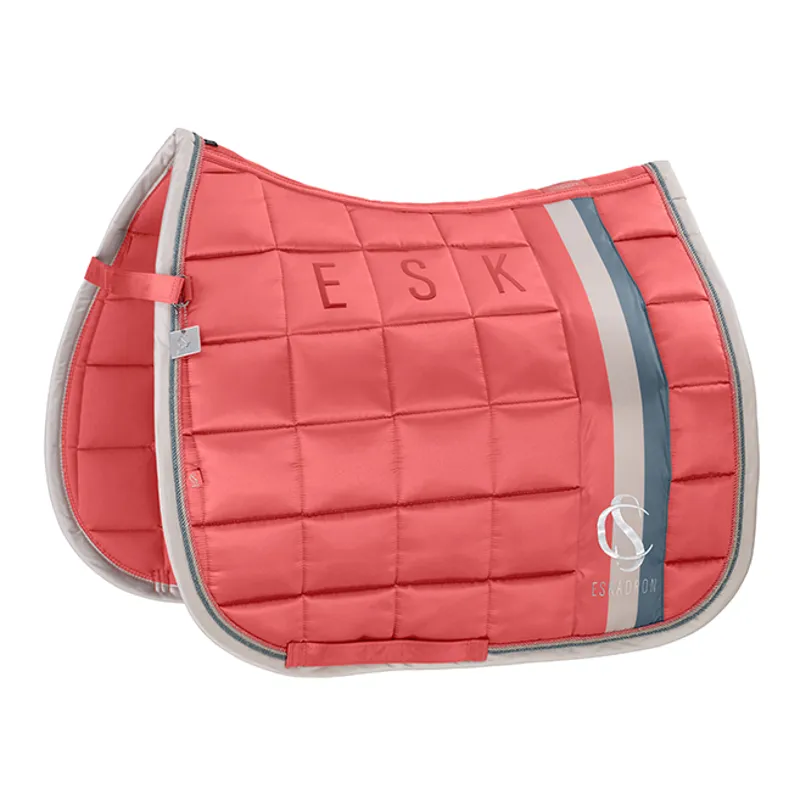 Eskadron Classic Sports Big Square Dressage Saddlecloth - Coral Blossom