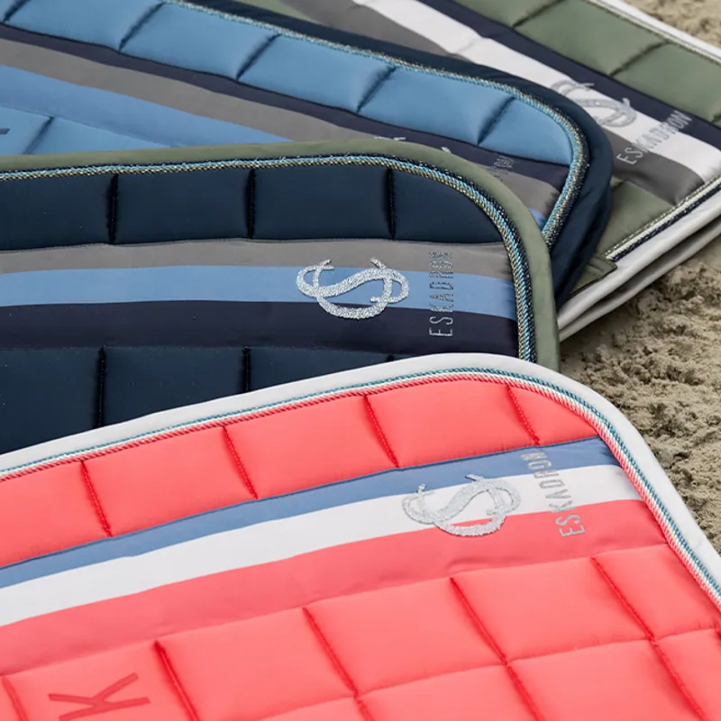 Eskadron Classic Sports Big Square GP Saddlecloth - Coral Blossom-1