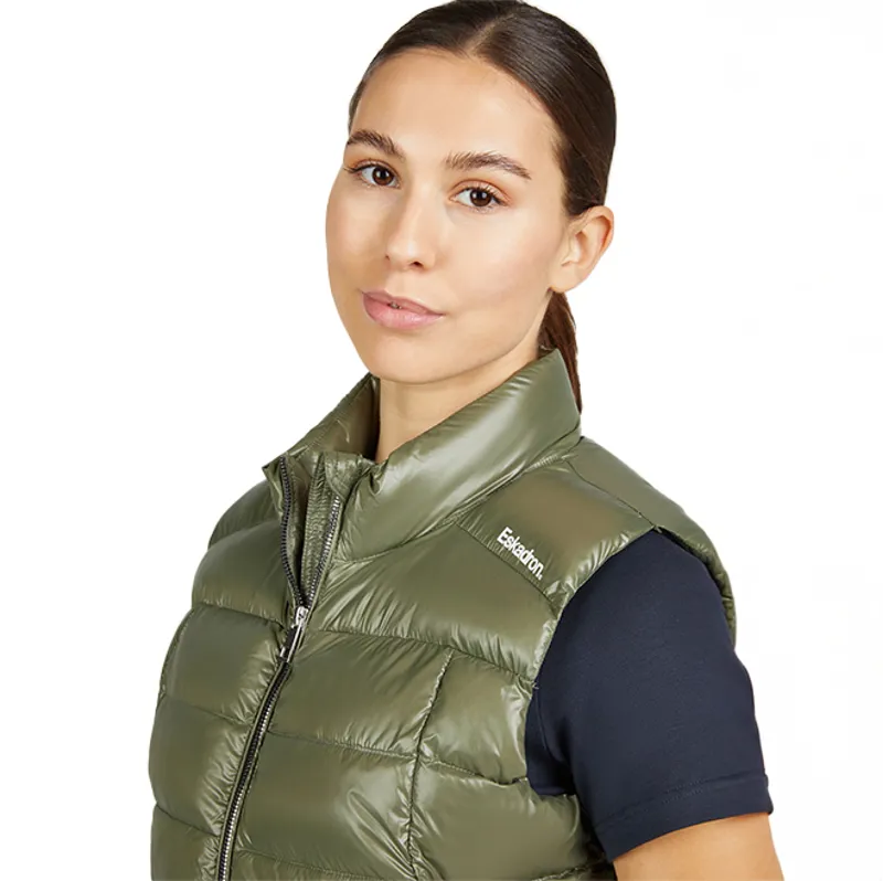 Eskadron Classic Sports Ladies Quilted Gilet - Dusty Olive-6
