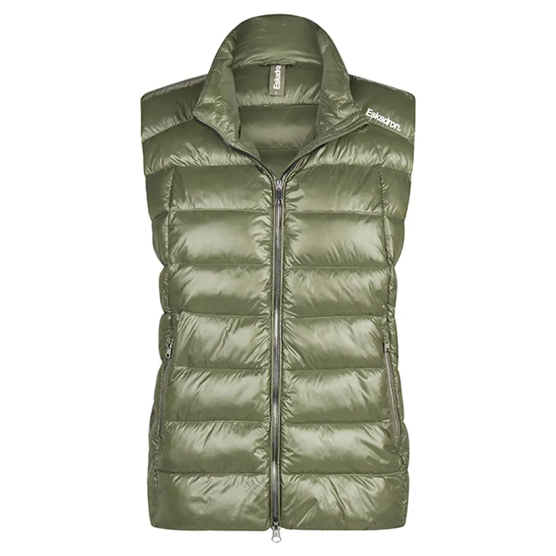 Eskadron Classic Sports Ladies Quilted Gilet - Dusty Olive-1