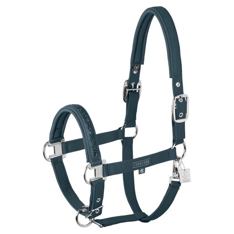 Eskadron Classic Sports Double Pin Softshell Jewel Headcollar - Ocean
