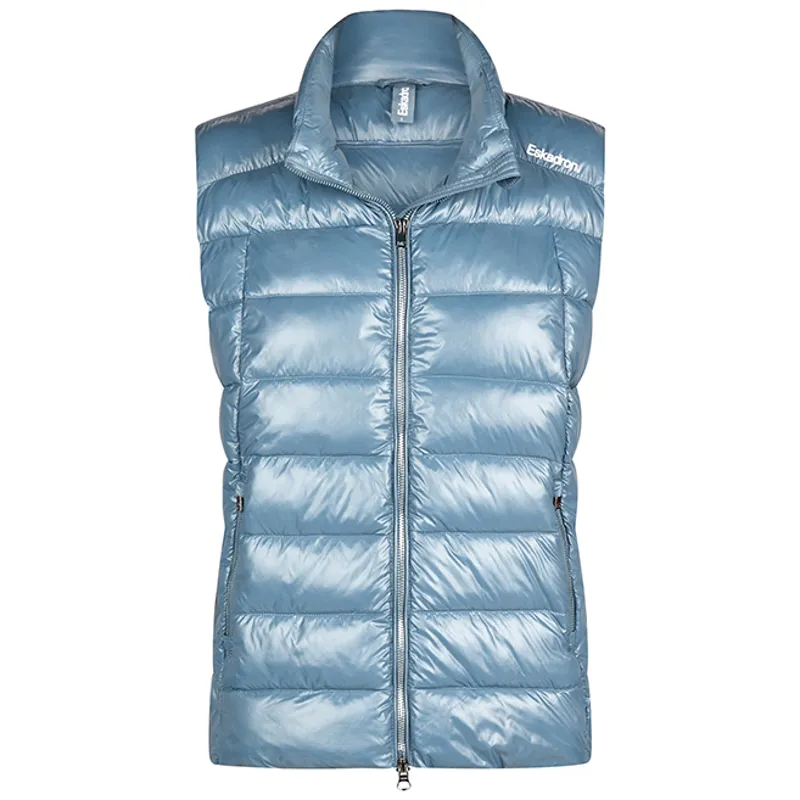Eskadron Classic Sports Ladies Quilted Gilet - Steel Blue-1