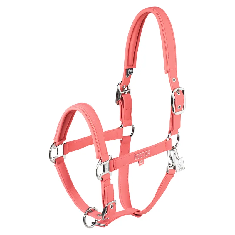 Eskadron Classic Sports Softshell Double Pin Headcollar - Coral Blossom