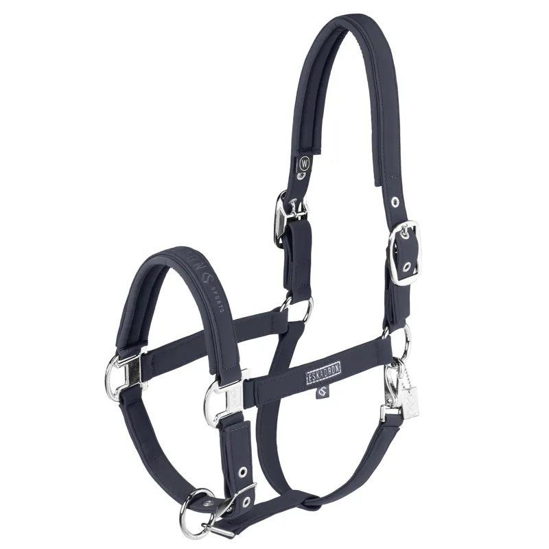 Eskadron Classic Sports Softshell Double Pin Headcollar - Navy