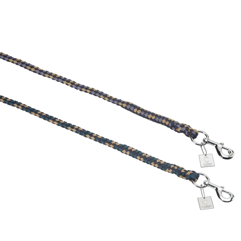 Eskadron Classic Sports Swivel Clip Lead Rope - Navy/Sierra/Orchid-1