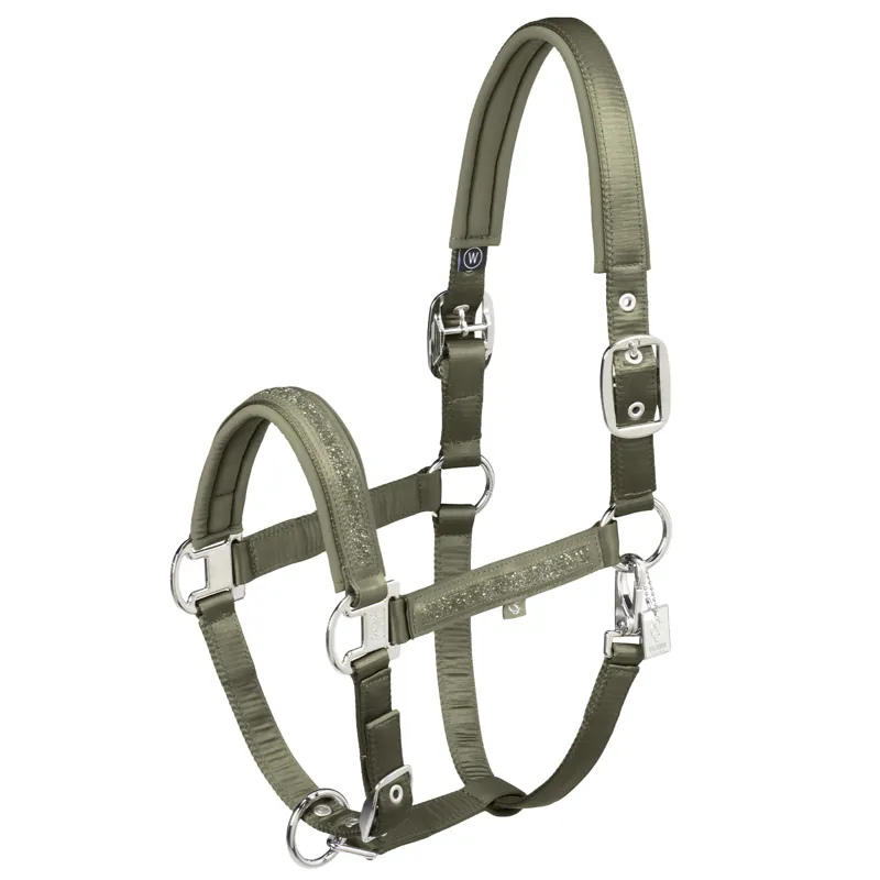 Eskadron Classic Sports Mattgloss Jewel Headcollar - Dusty Olive